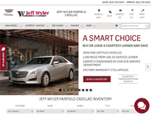 Tablet Screenshot of jeffwylerfairfieldcadillac.com